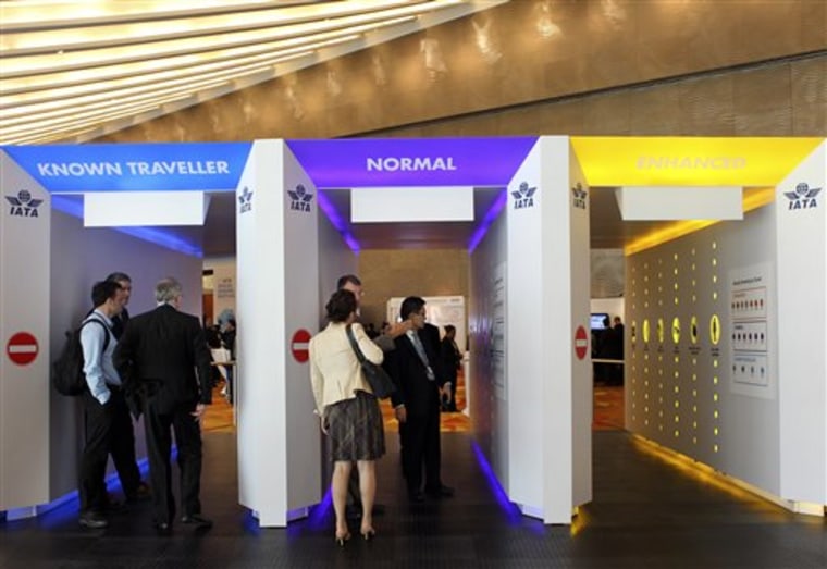 In June, the IATA unveiled a mockup of the "checkpoint of the future" that includes three sensor-lined tunnels that divide passengers into high-, medium- and low-risk threats. Ten years after the 9/11 terror attacks, security experts question whether freedom, speed and personal space will one day return to air travel — while still maintaining high standards of safety. 